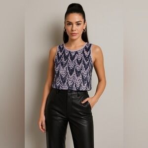 Torrid NWT Lavender Sequin Tank Top Plus Size 1 14/16 Holiday Party Sparkle